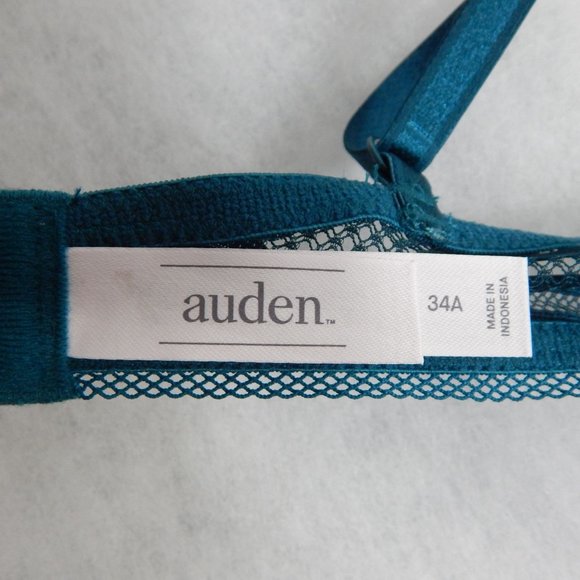 Auden Womens Bras 3 Pack Push Up & Lined Bralette White Turquoise Size 32A - Picture 12 of 16